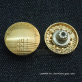customised brand golden fasteners buttons for denim skirt